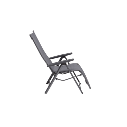 KETTLER CIRRUS SILVER-LINE RELAX - fotel z podnóżkiem (ANTRACYTOWY)